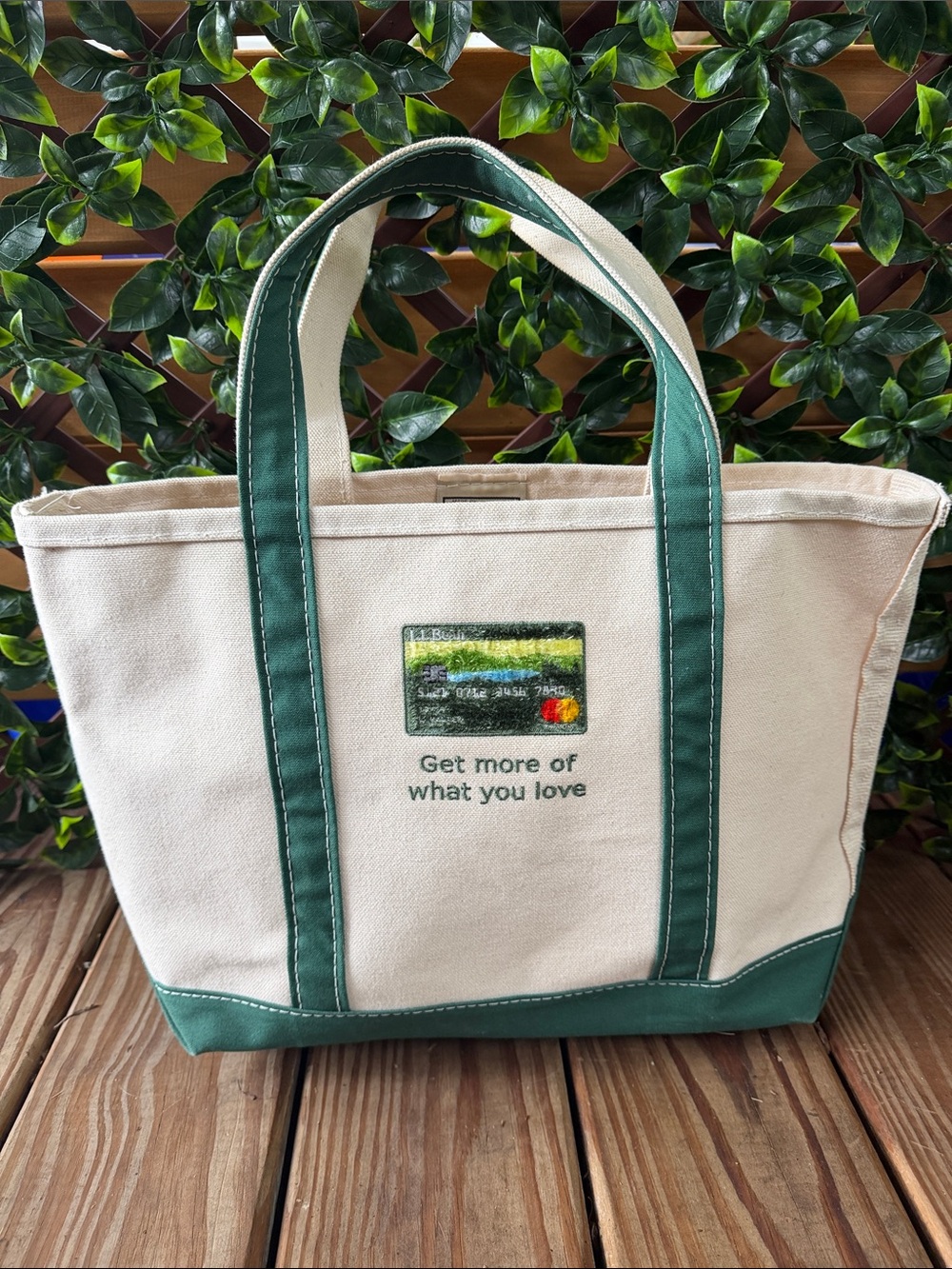 Vintage L.L. Bean Master Card Boat & Tote